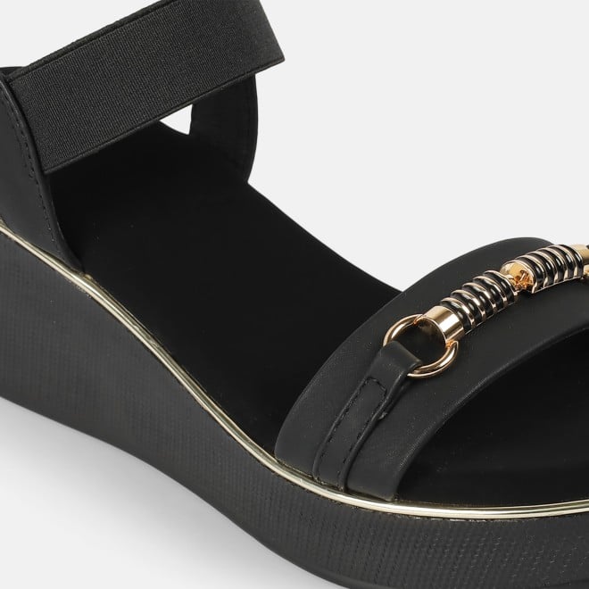 Mochi Women Black Casual Sandals (SKU: 34-900424-11-37)