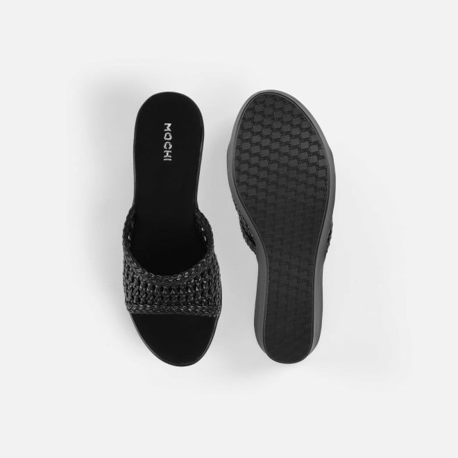 Mochi Women Black Casual Slip Ons (SKU: 34-900428-11-36)