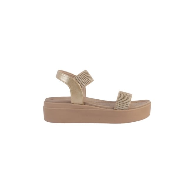 Mochi Women Gold Casual Sandals (SKU: 34-924-15-36)