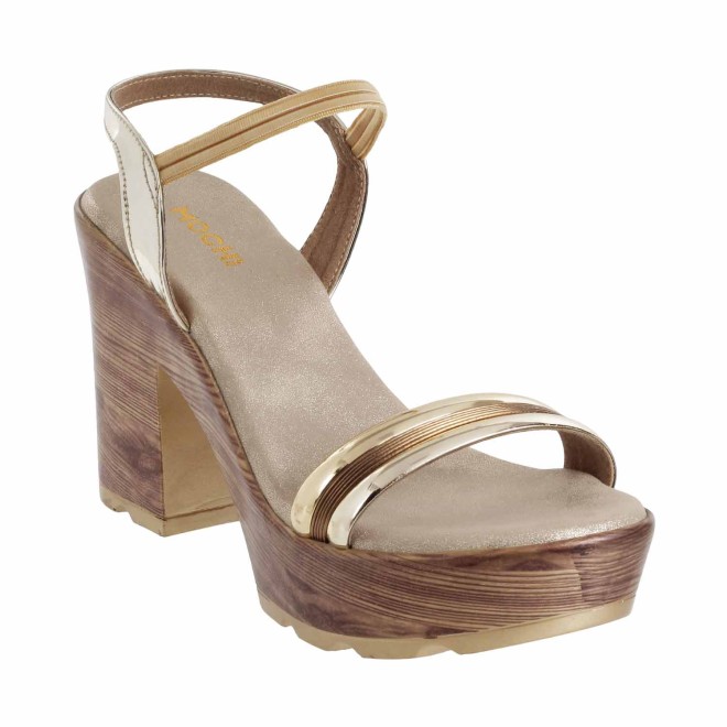 gold casual sandals