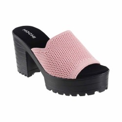 Mochi Pink Casual Mules for Women