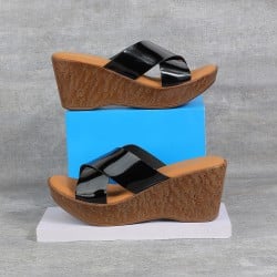 Women Black Casual Slides