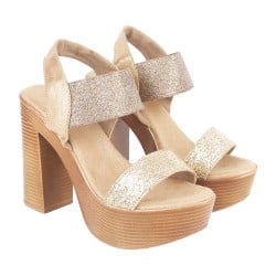 Women Gold Party Sandals