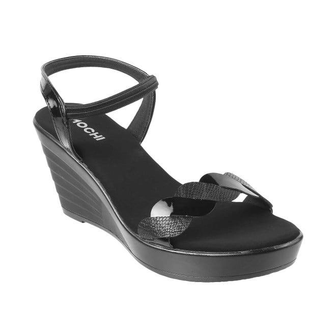 Buy Mochi Women Black Casual Sandals Online