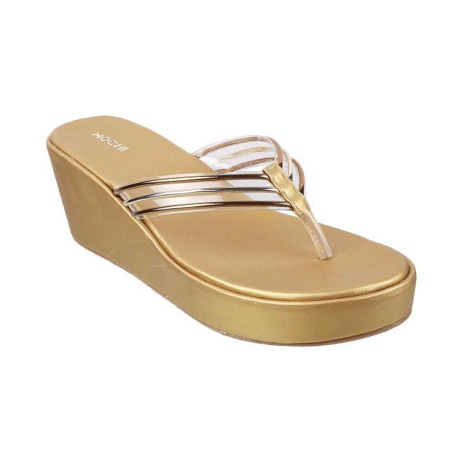 Mochi Womens Synthetic Antic Gold Slippers (Size (3 UK (36 EU)) :  : Shoes & Handbags
