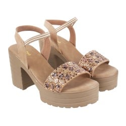 Women Beige Casual Sandals