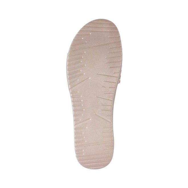 Mochi Women Rose-gold Ethnic Slides (SKU: 35-1243-52-37)