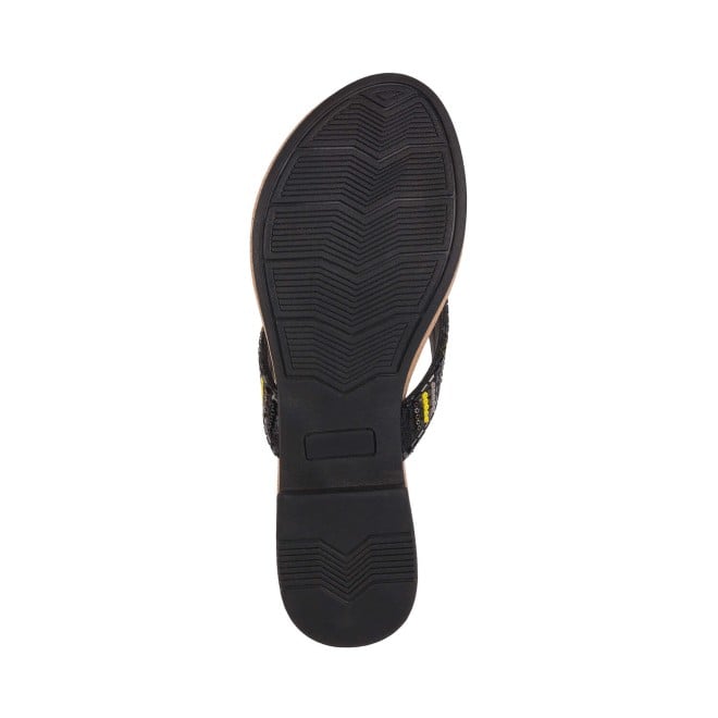 Mochi Women Black Ethnic Slippers (SKU: 35-1244-11-36)