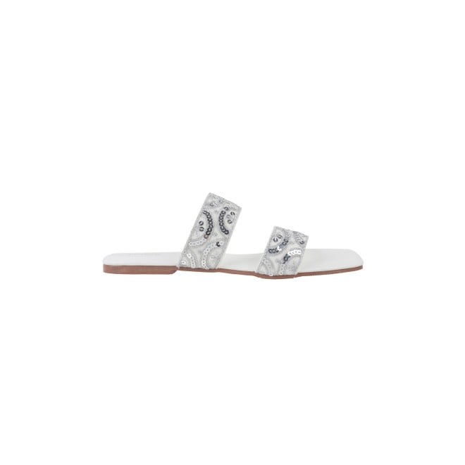 Mochi Women White Party Slides (SKU: 35-1293-16-36)