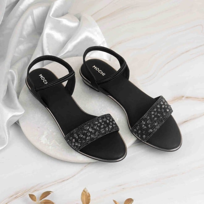 Mochi Women Black Wedding Sandals (SKU: 35-1419-11-36)