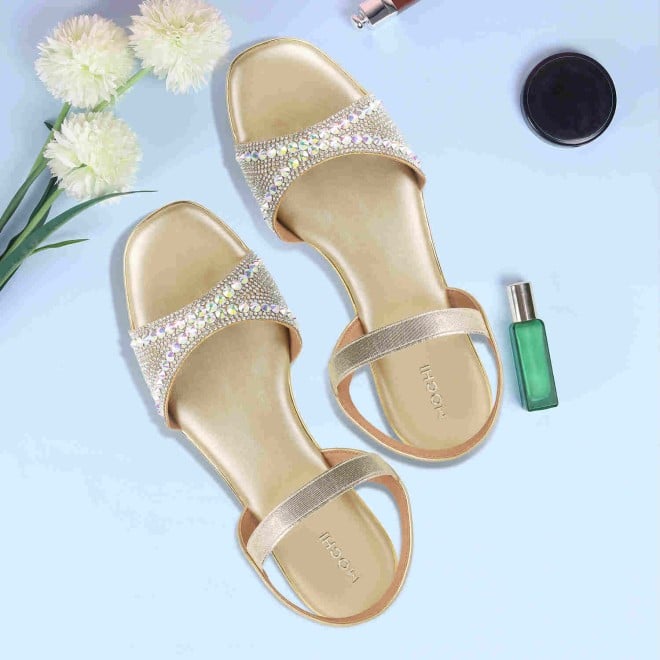 Mochi Women Gold Wedding Sandals (SKU: 35-1420-15-36)