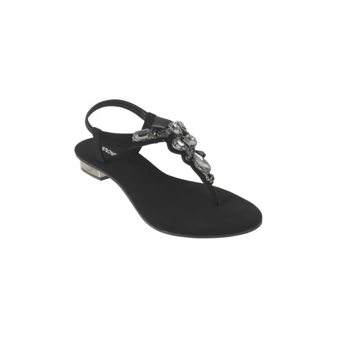 Mochi Women Black Party Sandals (SKU: 35-1459-11-36)