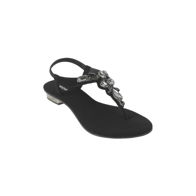 Mochi Women Black Party Sandals (SKU: 35-1459-11-37)