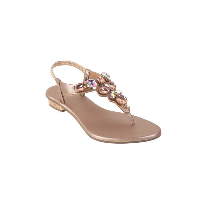 Mochi Women Rose-gold Party Sandals (SKU: 35-1459-52-36)