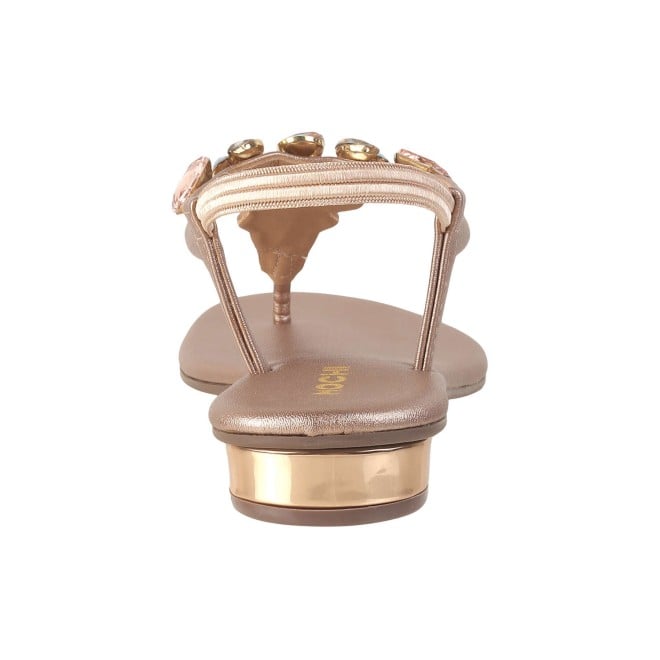 Mochi Women Rose-gold Party Sandals (SKU: 35-1459-52-37)