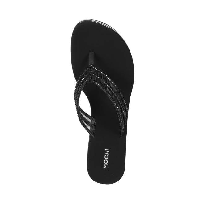 Mochi Women Black Casual Slip Ons (SKU: 35-1463-11-36)