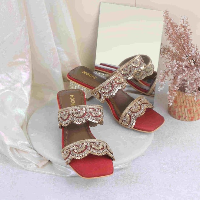 Mochi Women Maroon Ethnic Lifestyle (SKU: 35-1506-44-37)