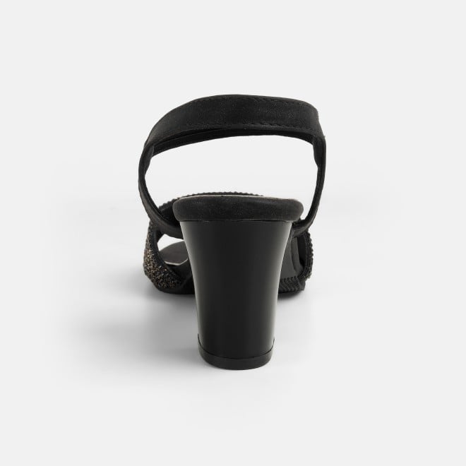 Mochi Women Black Party Sandals (SKU: 35-1508-11-36)