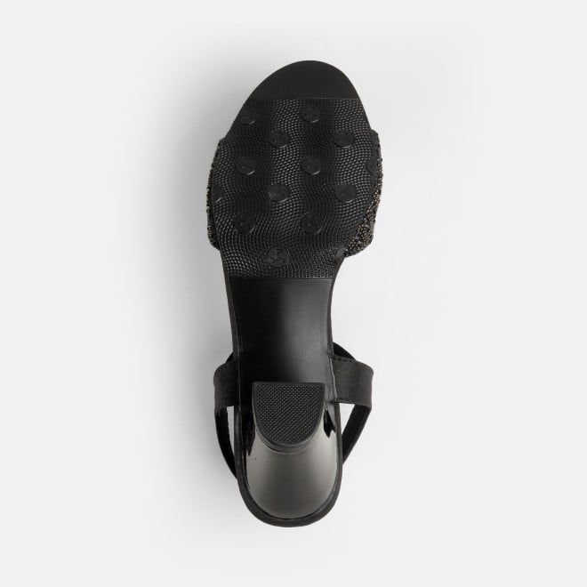 Mochi Women Black Party Sandals (SKU: 35-1508-11-36)