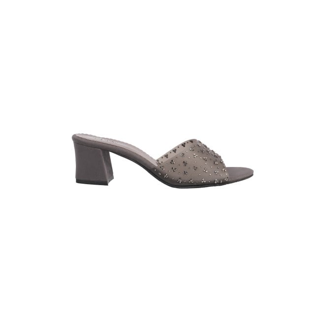 Mochi Women Grey Casual Slip Ons (SKU: 35-151-14-36)