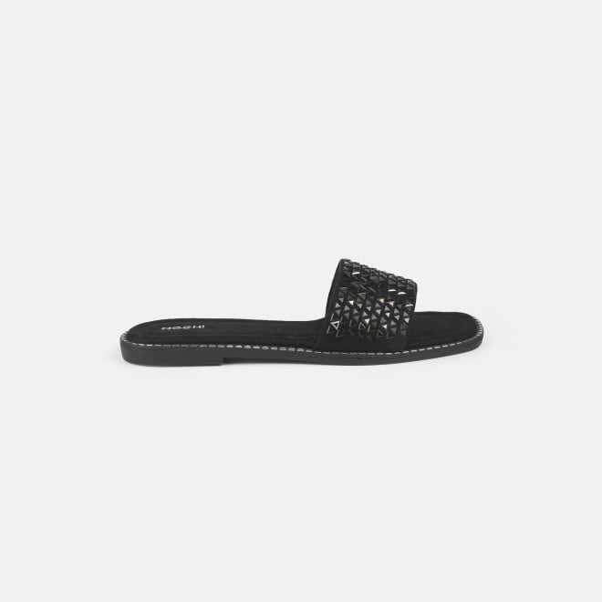 Mochi Women Black Casual Slippers (SKU: 35-1610-11-36)
