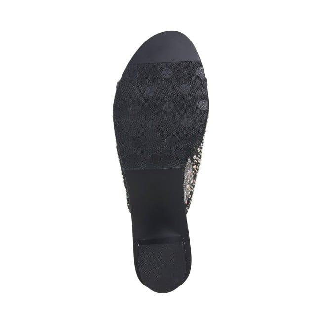 Mochi Women Black Ethnic Slip Ons (SKU: 35-1631-11-36)