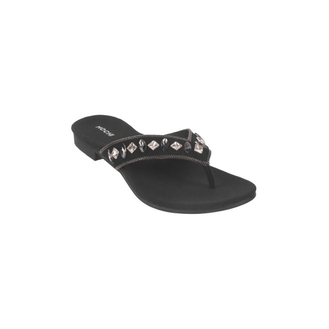 Mochi Women Black Party Sandals (SKU: 35-1633-11-36)