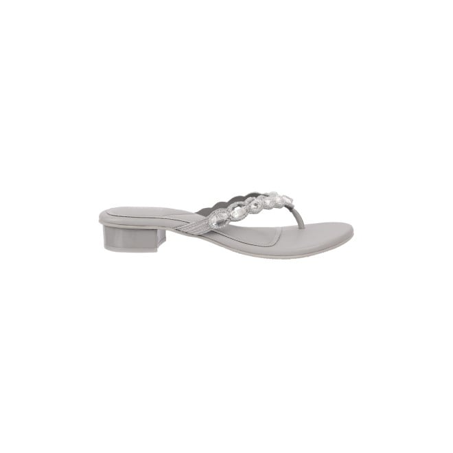 Mochi Women Grey Party Sandals (SKU: 35-1636-14-36)