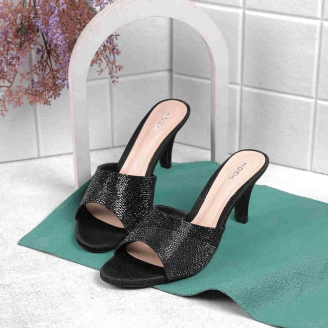Mochi Women Black Ethnic Slippers (SKU: 35-174-11-39)