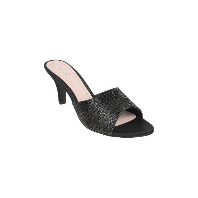 Mochi Women Black Ethnic Slippers (SKU: 35-174-11-39)