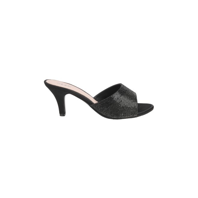 Mochi Women Black Ethnic Slippers (SKU: 35-174-11-39)