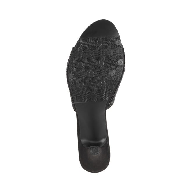 Mochi Women Black Ethnic Slippers (SKU: 35-174-11-39)