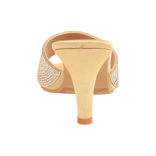 Mochi Women Antic-gold Ethnic Slippers (SKU: 35-174-28-37)