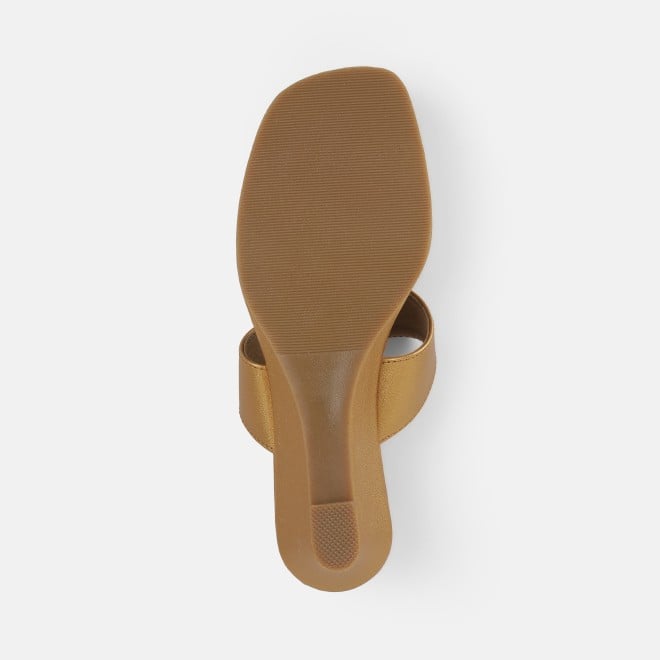 Mochi Women Antic-gold Party Slip Ons (SKU: 35-1755-28-36)
