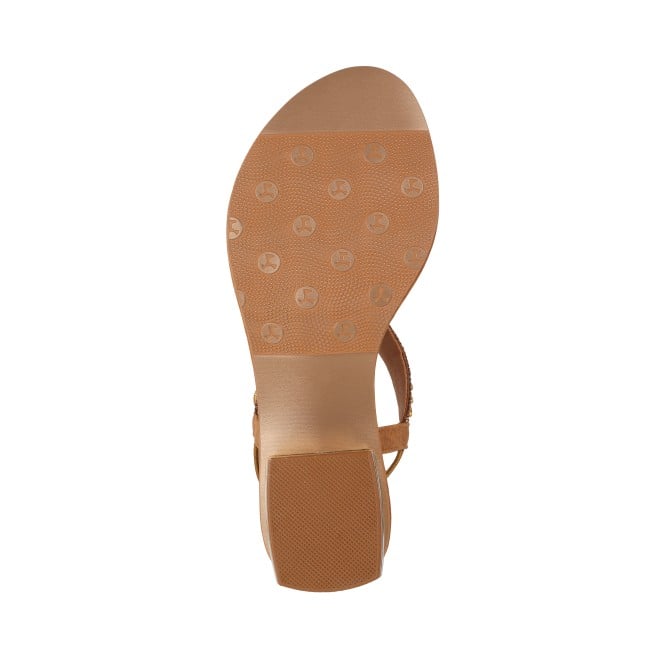 Mochi Women Antique-Gold Casual Sandals (SKU: 35-1823-28-36)