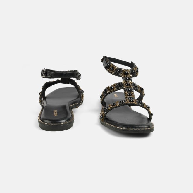 Mochi Women Black Casual Gladiators (SKU: 35-1999-11-37)