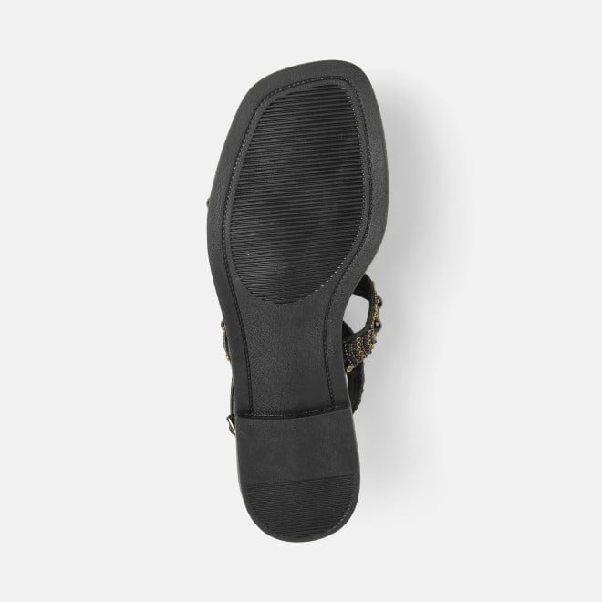 Mochi Women Black Casual Gladiators (SKU: 35-1999-11-37)