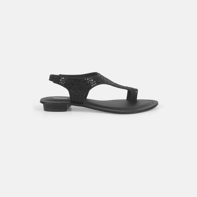 Mochi Women Black Casual Sandals (SKU: 35-2003-11-36)