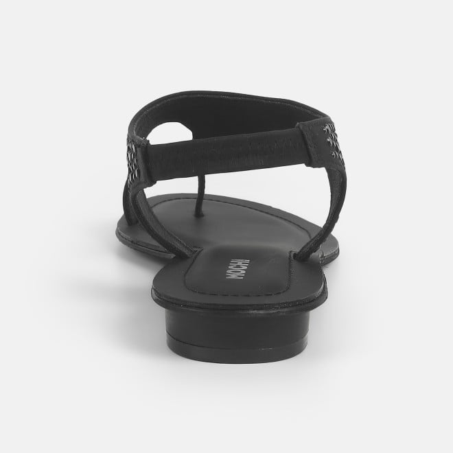 Mochi Women Black Casual Sandals (SKU: 35-2003-11-36)
