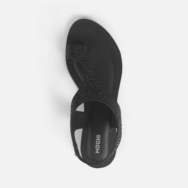 Mochi Women Black Casual Sandals (SKU: 35-2003-11-36)