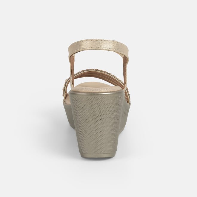 Mochi Women Gold Party Sandals (SKU: 35-2059-15-36)