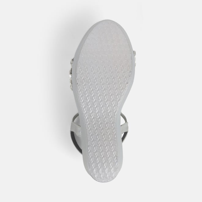 Mochi Women Silver Party Sandals (SKU: 35-2059-27-36)