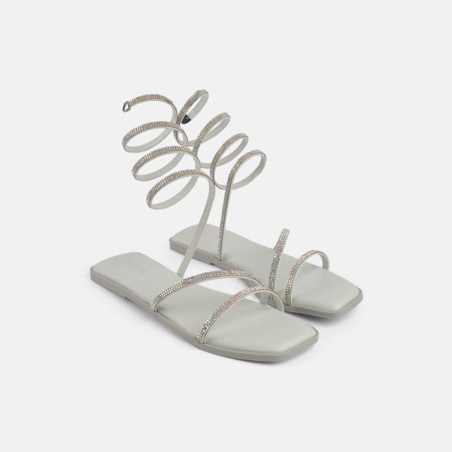 Mochi Women Silver Party Gladiators (SKU: 35-2066-27-38)