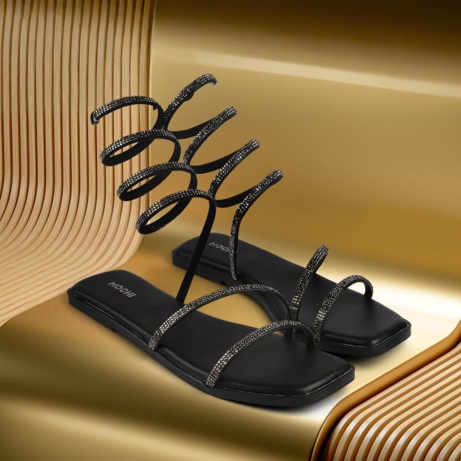 Mochi Women Black Party Gladiators
