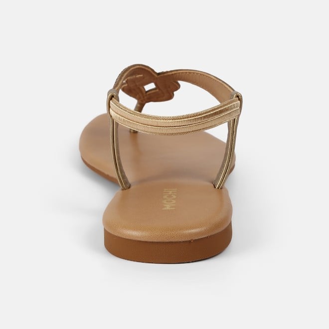 Mochi Women Antic-gold Casual Sandals (SKU: 35-2080-28-36)