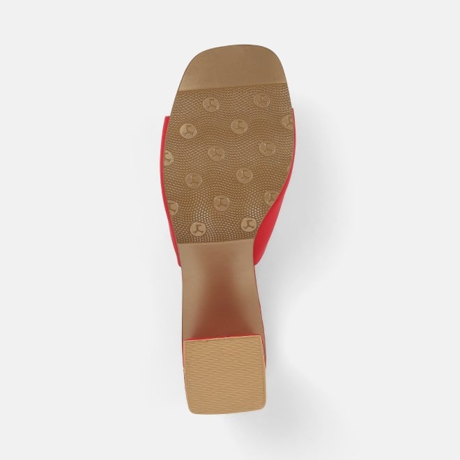 Mochi Women Red Party Slip Ons (SKU: 35-2081-18-36)
