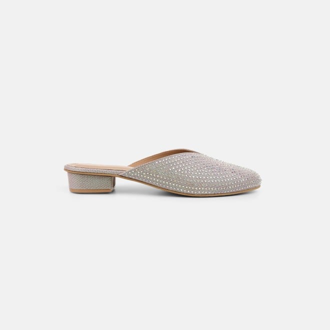 Mochi Women Gold Ethnic Slip Ons (SKU: 35-2089-15-36)