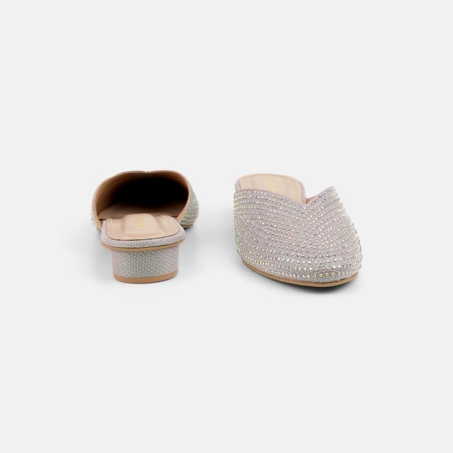 Mochi Women Gold Ethnic Slip Ons (SKU: 35-2089-15-36)
