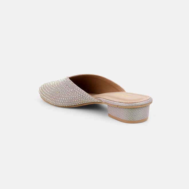 Mochi Women Gold Ethnic Slip Ons (SKU: 35-2089-15-36)