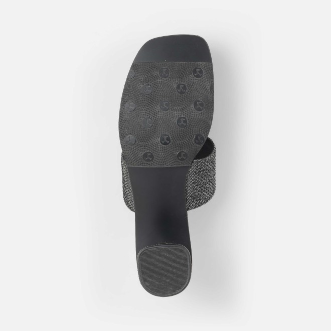 Mochi Women Black Ethnic Slip Ons (SKU: 35-2091-11-36)